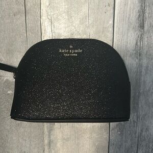 Kate Spade Cosmetic bag black sparkle